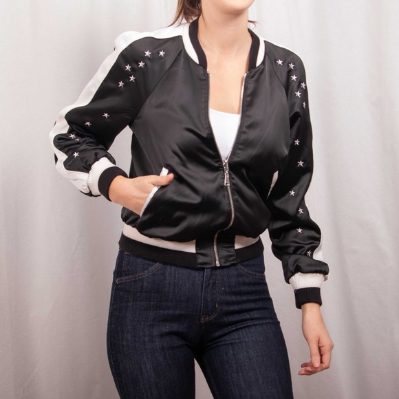 Bebe Black and White Reversible Jacket - Picture 2 of 12